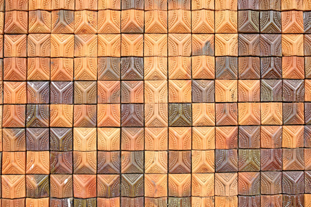 Earthenware tile of Dan kwian village , NakornRatchasima , thailand 