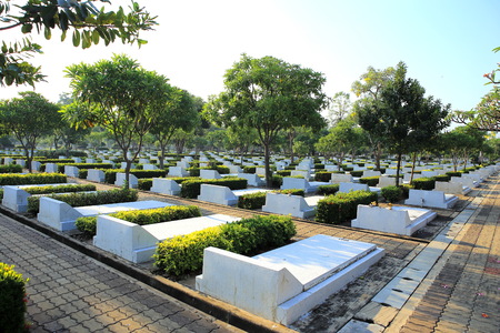 Cemetary in Nakhon Pathom.THailandのeditorial素材