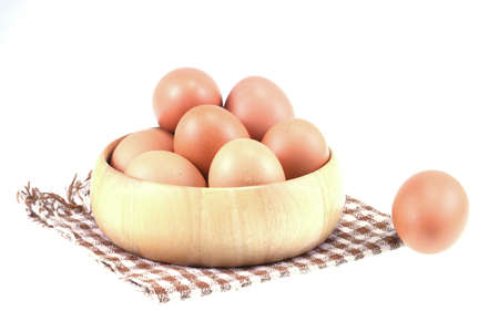 Egg collection isolated on white background
