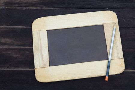 blank vintage slate blackboardの写真素材