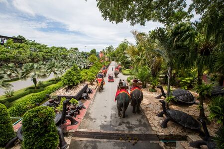 Landscape tropical park of Nong Nooch in Pattaya, Thailandのeditorial素材