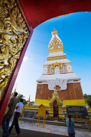 Wat Phra That Nakhon Nakhon Phanom,THAILAND - October 26: "Wat Phra That Nakhon " Wat Phra That Nakhon religious place Of Art Temple Thailand. Thailand on October 26, 2015,Nakhon Phanom ,Thailandのeditorial素材