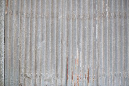 "Zinc" old metal wall backgroundの写真素材
