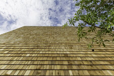 Wood roofing pattern detail