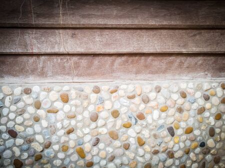 Plaster walls and wood , For background and texture.の写真素材