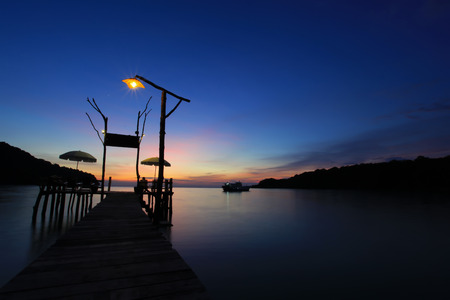 Sunrise at a lonely beachの写真素材