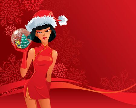 Sexy Santa Girlのイラスト素材