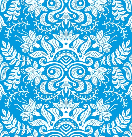 floral vector seamless wallpaperのイラスト素材