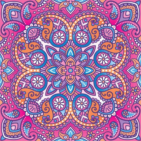 Vector paisley kerchief ornamentのイラスト素材