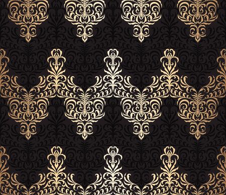 Vector seamless damask wallpaper patternのイラスト素材