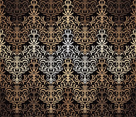 Vector seamless damask wallpaper patternのイラスト素材