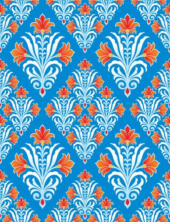 Vector damask seamless patternのイラスト素材