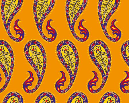 Paisley pattern illustration.のイラスト素材