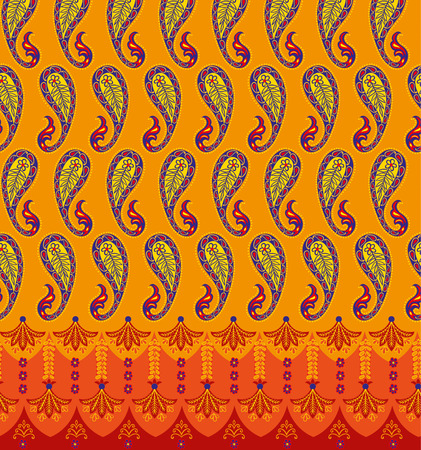 Paisley pattern illustration.のイラスト素材