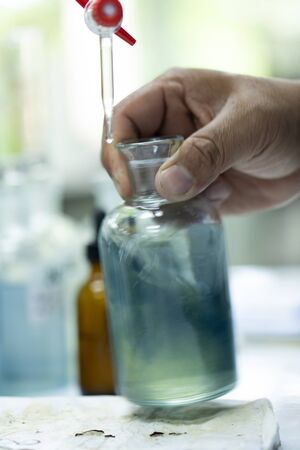 Analysis of Dissolved Oxygen(OD),BOD and Alkalinity in Laboratory.の写真素材