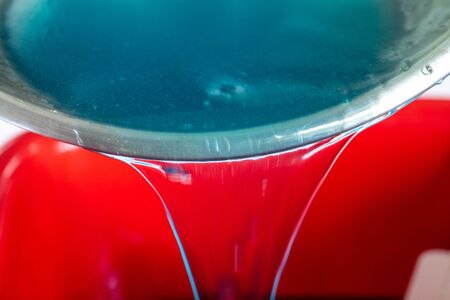 Production of alcohol gels for disinfecting gel and ingredients, prevention through antibacterial hygiene.の写真素材