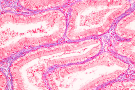 Histological Spermatic cord human, Seminal vesicle human, Prostate human and Human chromosomes under...