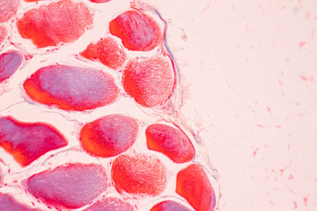 Anatomy and Histological Bone, Elastic cartilage human and Joint of human foetus under the...