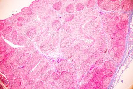 Anatomy and Histological Bone, Elastic cartilage human and Joint of human foetus under the...