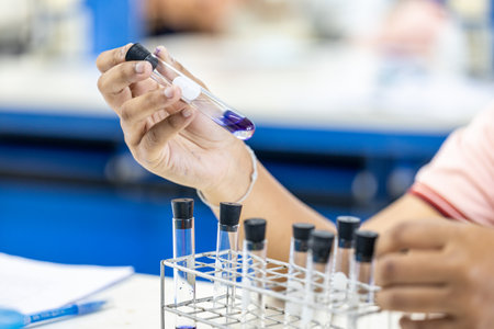 Solvent extraction system for samples  in the laboratory, Research and Development.の写真素材