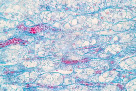 Showing Light micrograph of the Adrenal gland and Urinary bladder human under the microscope for...