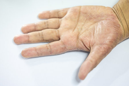Pattern of Atopic dermatitis and fungal diseases on the human body.