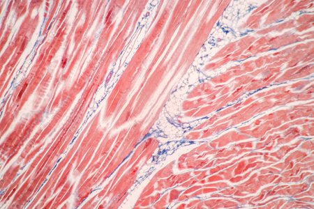 Pathology and Histology Tissue of Mammals under microscope.