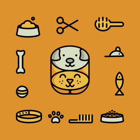 pet symbol iconsのイラスト素材