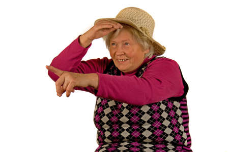 Senior Lady with Hatの写真素材