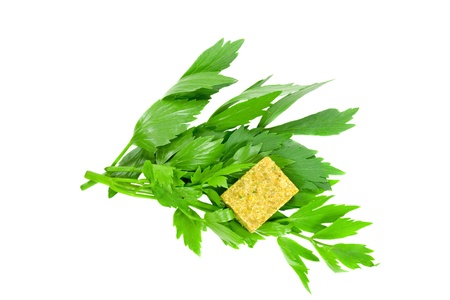 Herbs for soupの写真素材