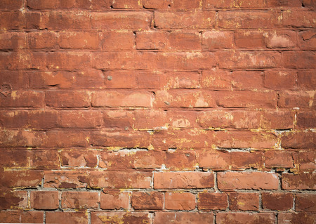 background of dirty  baked clay brick wall