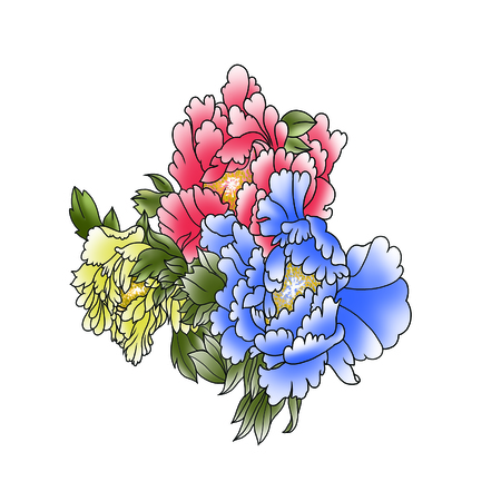 Colorful sweet clothing fabric printingの写真素材