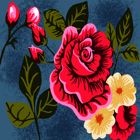 Colorful sweet clothing fabric printingの写真素材