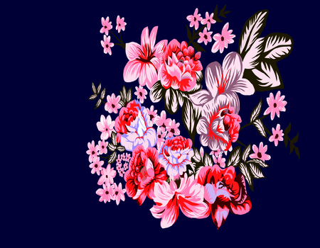 Colorful sweet clothing fabric printingの写真素材