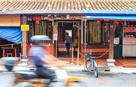 Landscape of Malacca city along Melaka river in Nov 2014 in Malacca, Malaysia. Malacca has been listed as a UNESCO World Heritage Site since 7 July 2008.のeditorial素材