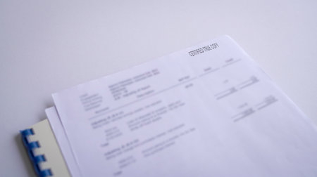 Rubber stamping with Certified True Copy on top of document. Isolated on whte background.の写真素材