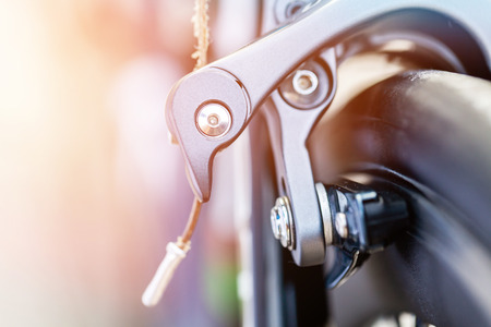 Bicycle Brakes.selective focus.