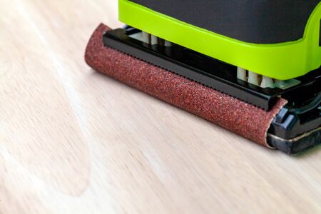 Electric sandpaper tool for home handyman useの写真素材