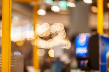 out of focus bokeh blur shopping mall. Blur background.の写真素材