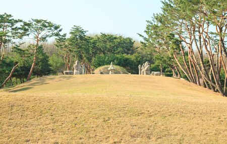 Royal Tomb of Queen Munjeongの写真素材