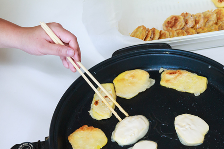 Korean traditional food jeon for Chuseok, Korean Thanksgiving Dayの写真素材