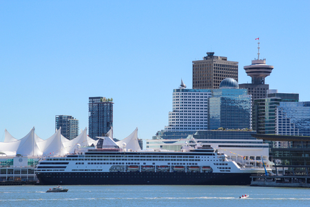 skyline and landmark of Vancouver, Canadaの写真素材