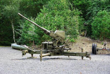 Cannon 40mm Bofors anti-aerialのeditorial素材