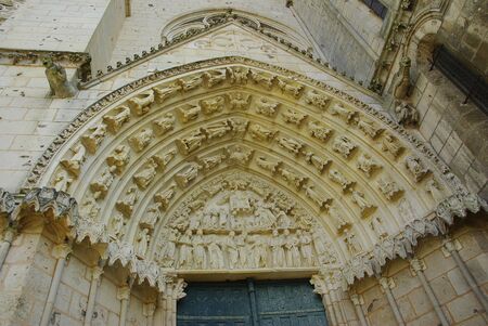 One of the eardrums of the Cathedral of Poitiers (Vienne)