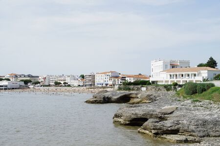 Rocky coast in Charente-Maritime.のeditorial素材