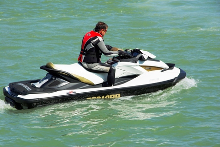 Jet ski in competition
