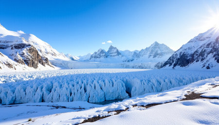 Panorama of the Perito Moreno Glacier, Patagonia, Argentinaの素材