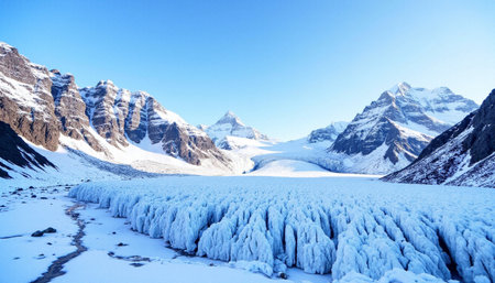 Panoramic view of the Perito Moreno Glacier, Patagonia, Argentinaの素材