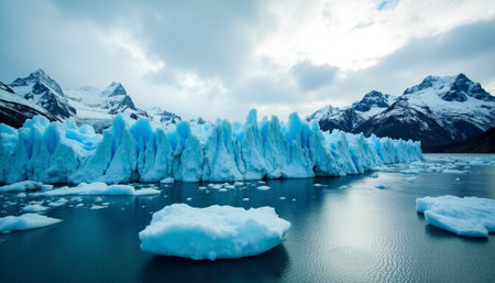 Glacier Perito Moreno, Los Glaciares National Park, Argentinaの素材