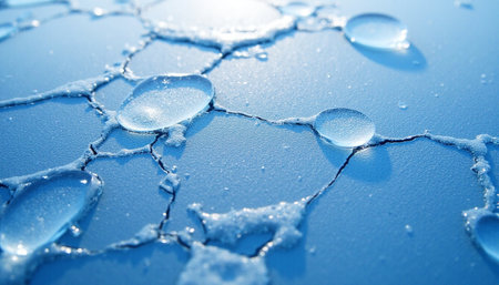 Water droplets on the surface of the glass. Abstract background.の素材
